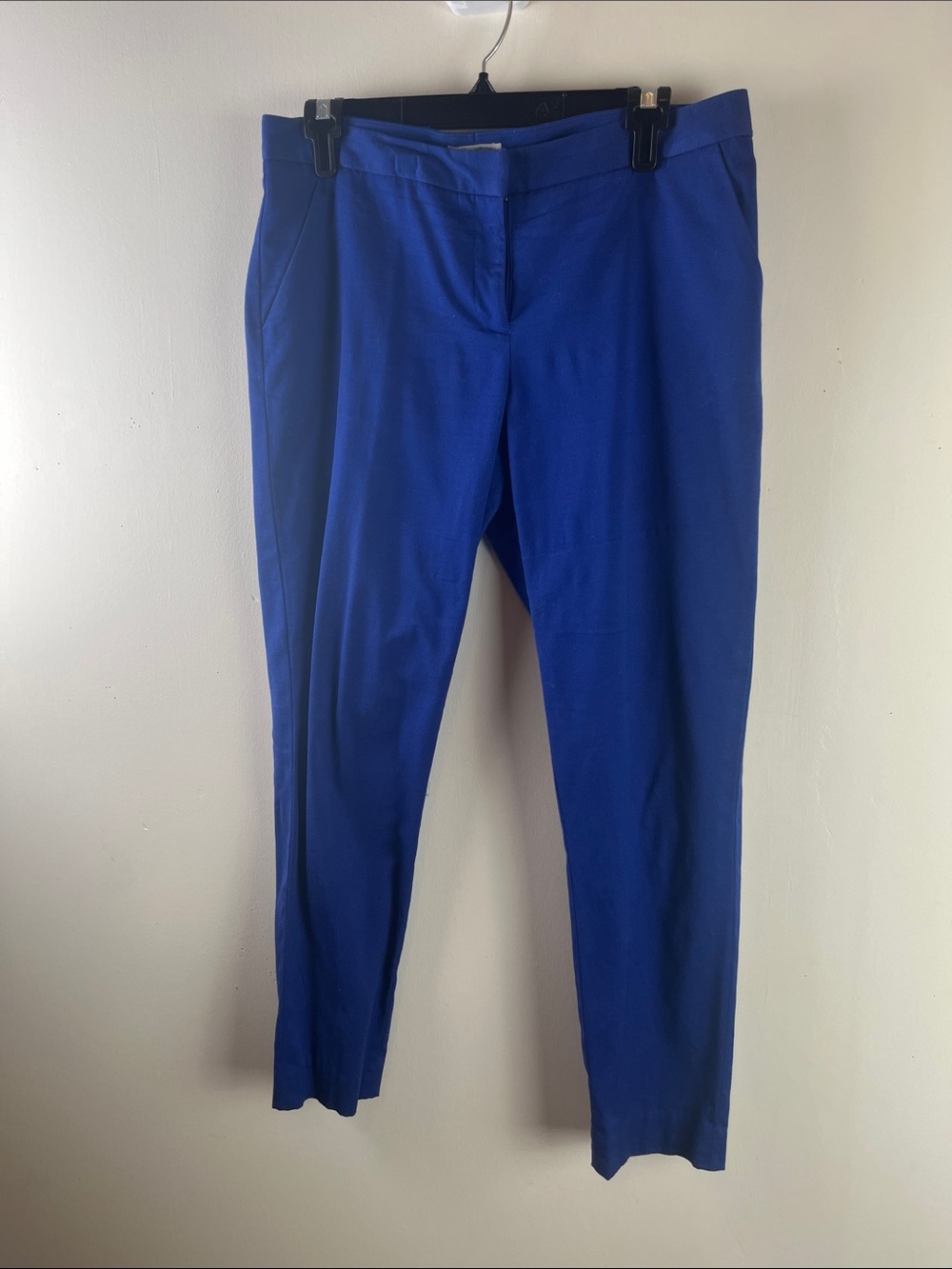 Halogen Royal Blue Slim Straight Trousers